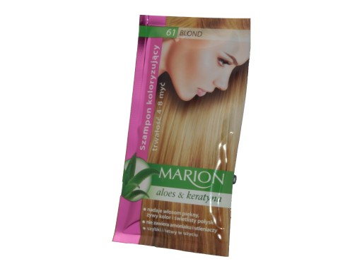 szampon koloryzujący marion 61 blond na włosy ciemny blond