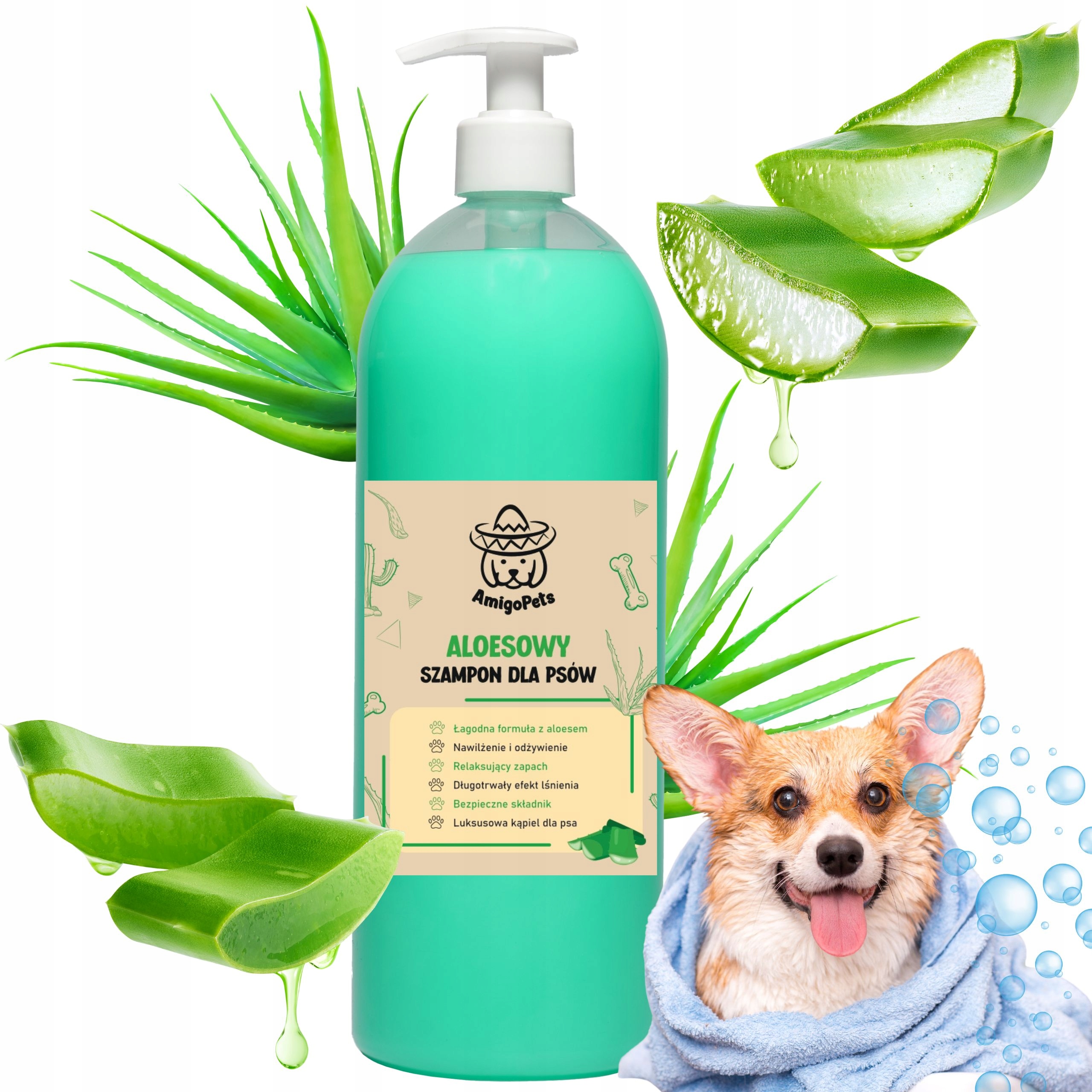 szampon z aloesem dla psa