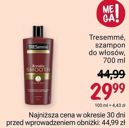 tresemme szampon 700ml rossmann