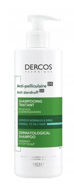 vichy dercos szampon przeciwłupieżowy włosy tłuste 400 ml