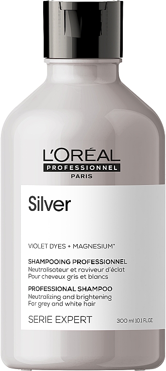 wybielający szampon do siwych włosów