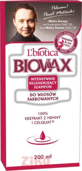 wycifany biovax szampon do włosów farbowanych