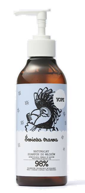 yope naturalny szampon do włosów przetłuszczających się świeża trawa opinie