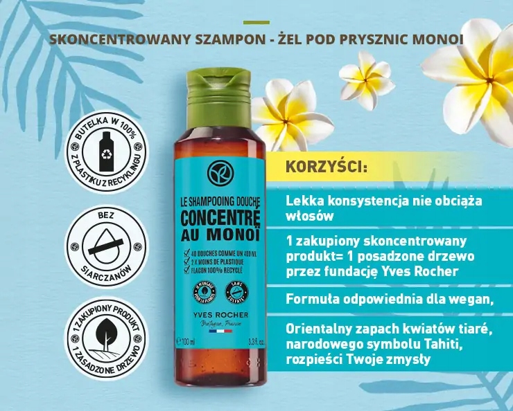 yves rocher skoncentrowany.szampon i zel allegro