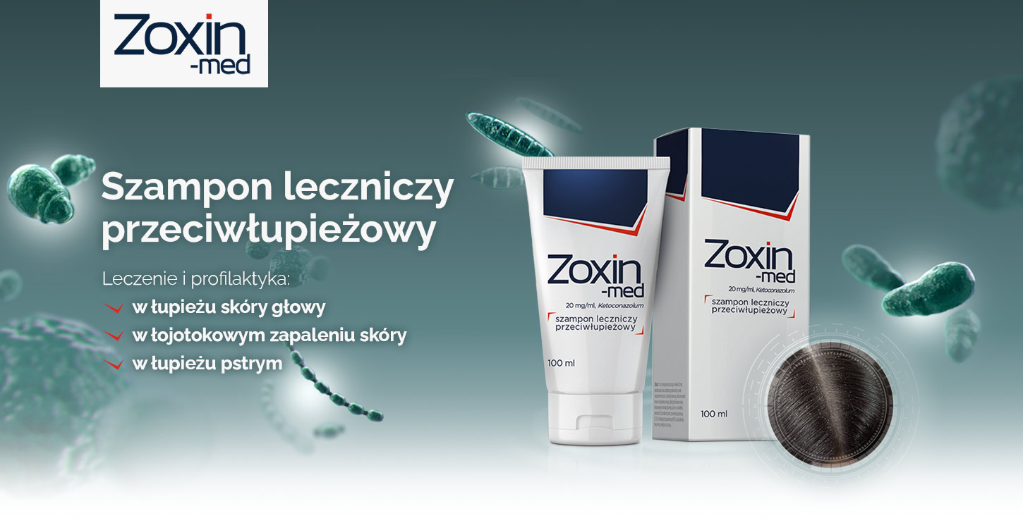 zoxin-med 20 mg ml szampon leczniczy przeciwłupieżowy 100ml